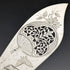 Around 1870 British Antique White Pearl Shell Handle Silver Plated Fish Server Pair in Case